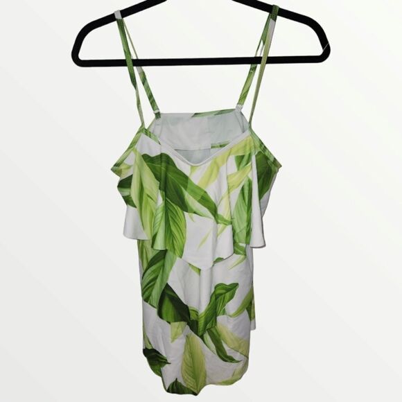 Misses Leaf tankini swimsuit size Medium - Picture 1 of 6